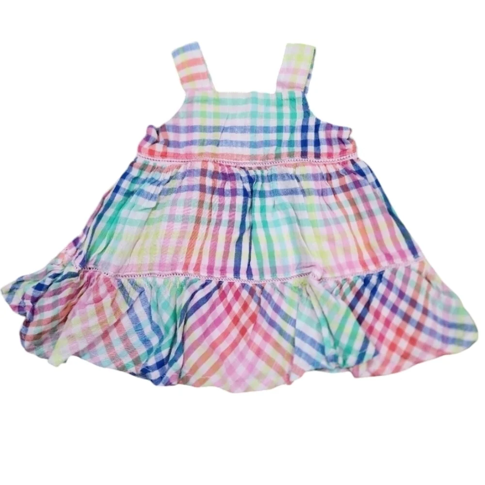 Gap Summer Dress Baby Girl Plaid B0020